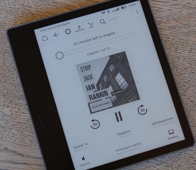 listen to audible on paperwhite