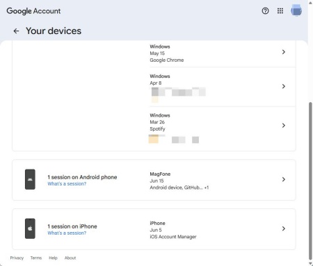 manage your account on google chrome