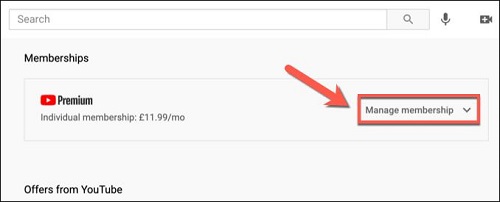 manage youtube membership