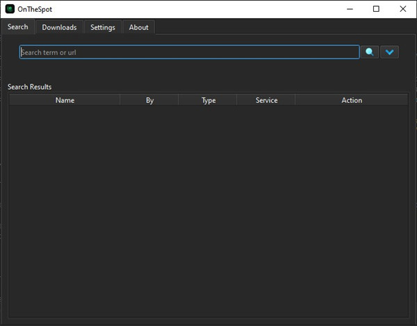 onthespot search term or url