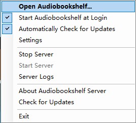 open audiobookshelf web player