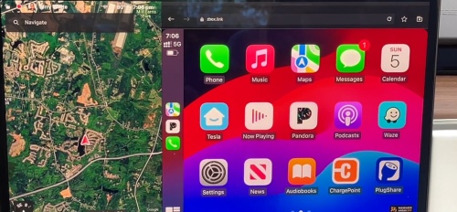 pandora mirror screen tesla