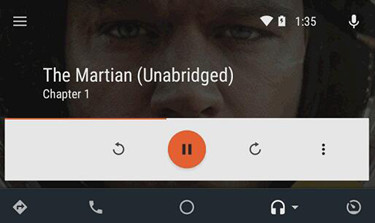 play audible android auto