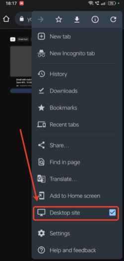 play music with screen off using chrome desktop site