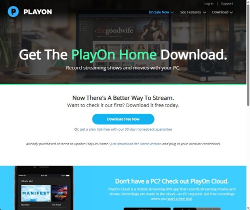 playon web page