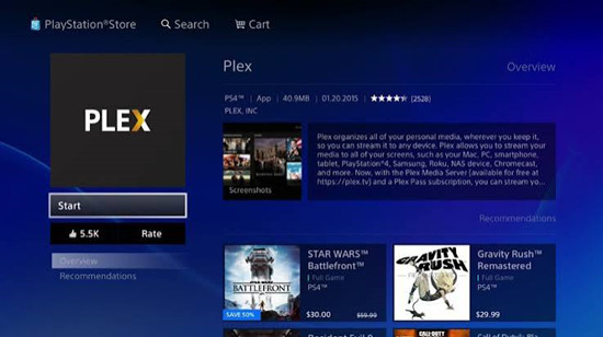 playstation store plex
