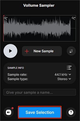 export wav from vollume sampler