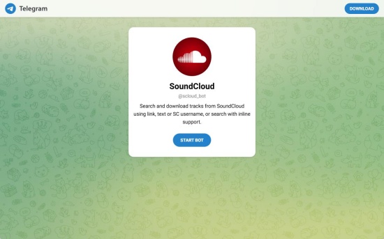 scloud soundcloud telegram bot