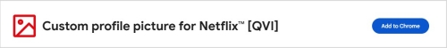 search for the extension custom profile for netflix