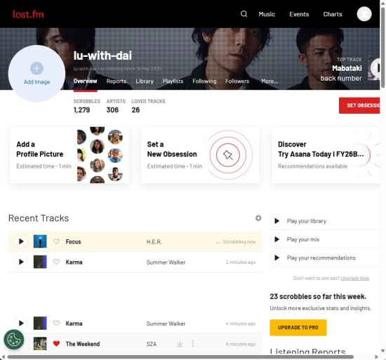 see recent tracks on last fm