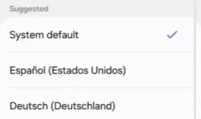 select a preferred language for the audible app
