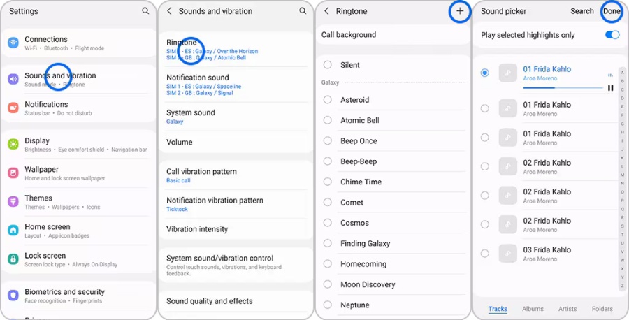 set amazon music as ringtone on samsung phone