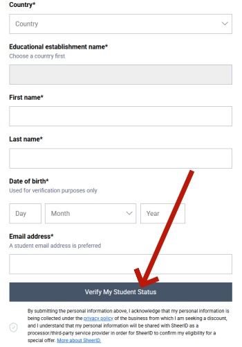 soundcloud go studetn verify