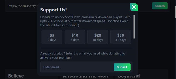 spotdownloader premium unlock