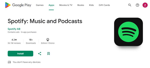 spotify google play