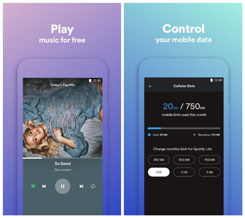 spotify lite features