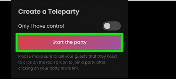 start the teleparty