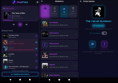 the skipiffake app on android