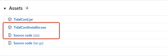 tidalcord install page