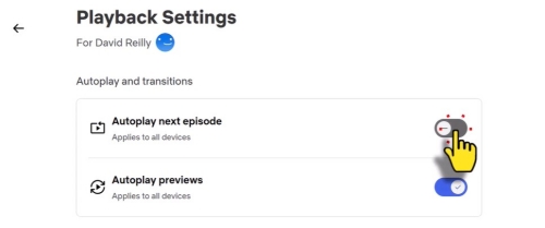 toggle off netflix autoplay on browsers