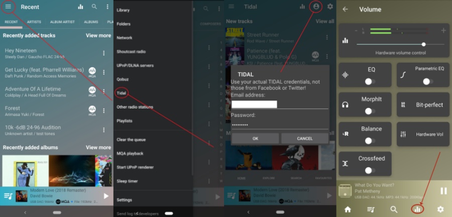 uapp connect tidal eq setting