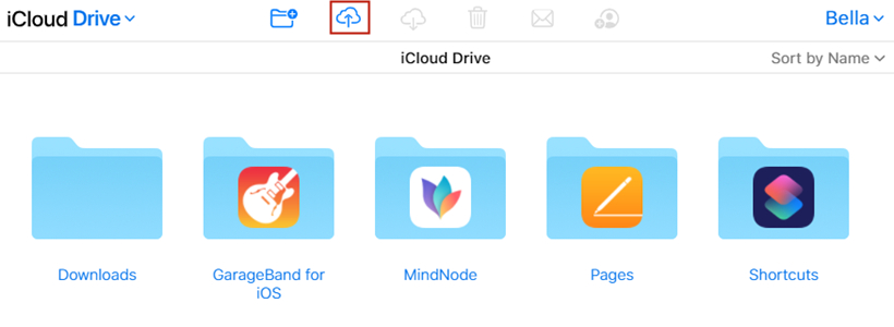 upload files to icloud drive