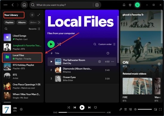 view local files on spotify