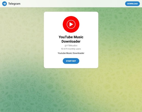 youtube music downloader telegram bot