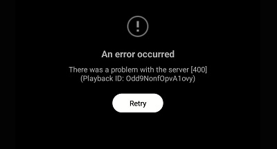 youtube music revanced error 400