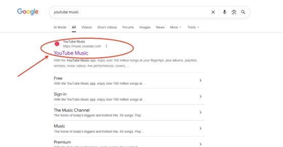 youtube music visualizer browser login