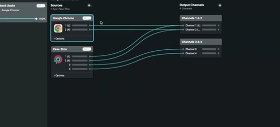 youtube music visualizer routes audio source