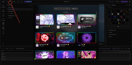 youtube music visualizer vizzy editor