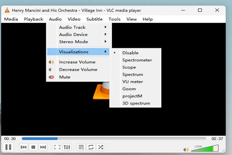 youtube music visualizer vlc visual effects