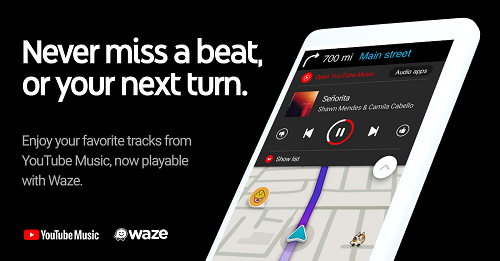youtube music waze integration