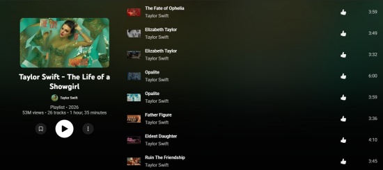 youtube music web add a playlist