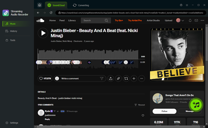 add soundcloud playlist to conversion