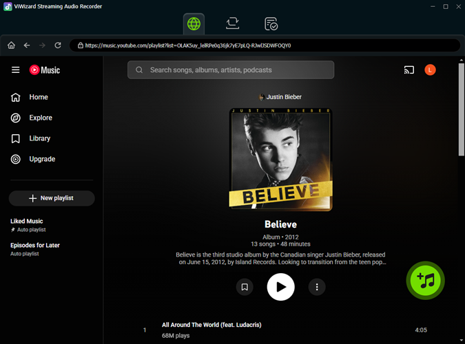 add youtube music songs